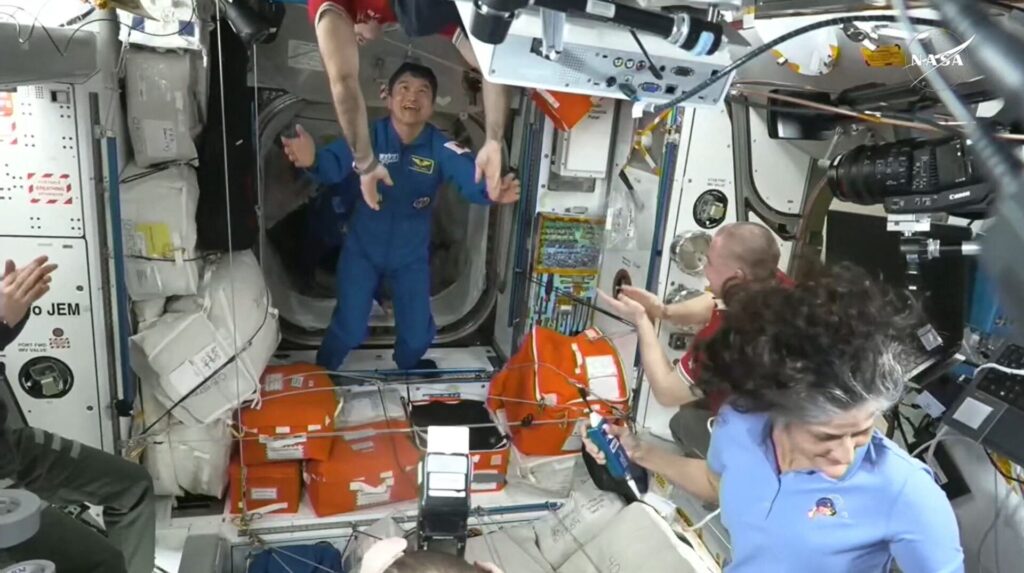 Stranded astronauts near return as SpaceX crew docks with ISS