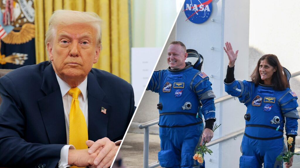 Trump suggests he'll pay OT for returned astronauts