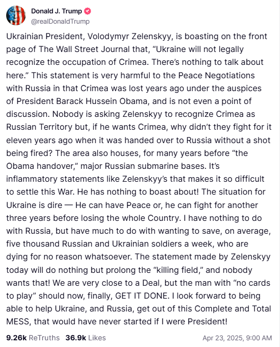 truthsocial screenshot