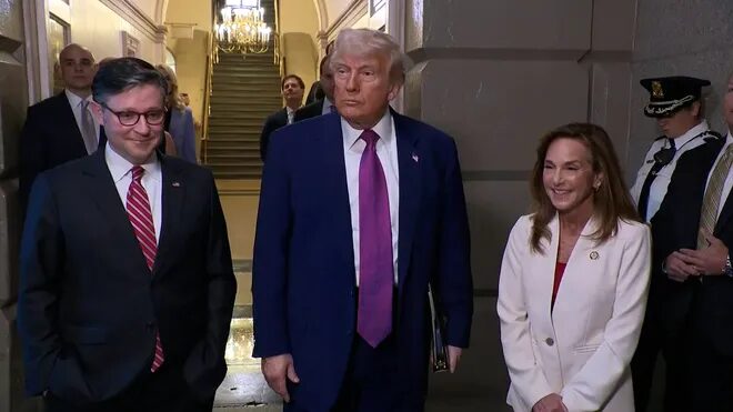 President Donald Trump said Rep. Thomas Massie "should be voted out of office" after opposing the Trump-backed budget and immigration bill.
