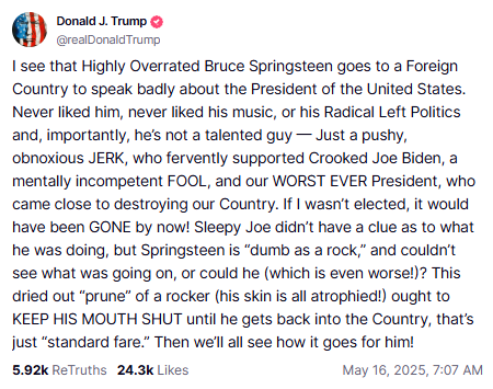 trump truthsocial screenshot