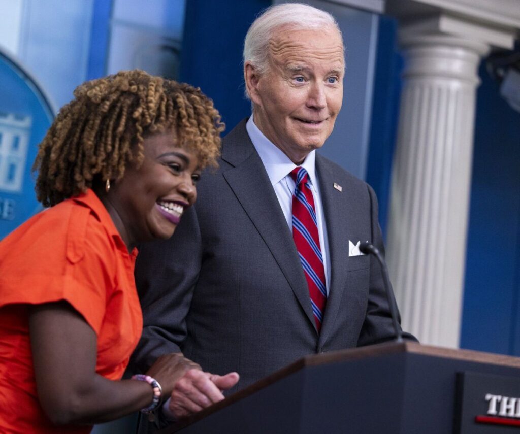 karine jean-pierre and joe biden