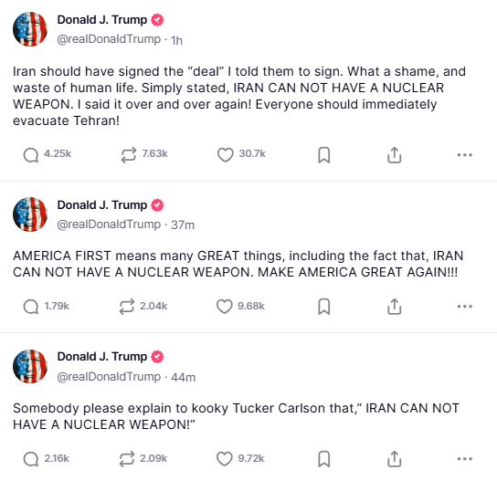 truthsocial screenshot