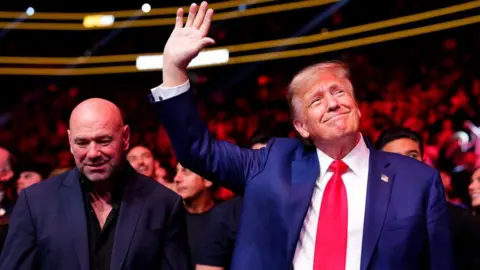 Trump and Dana White UFC