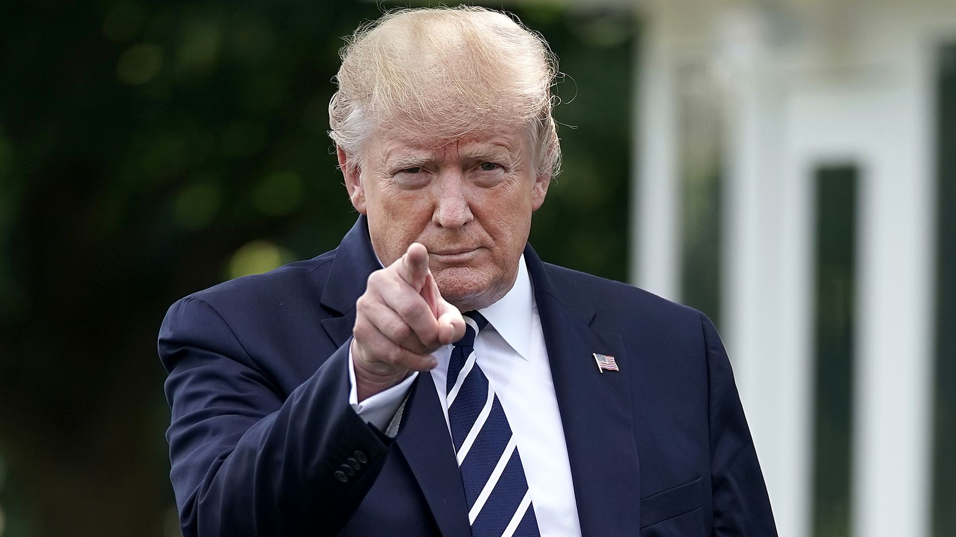 donald trump pointing at camera