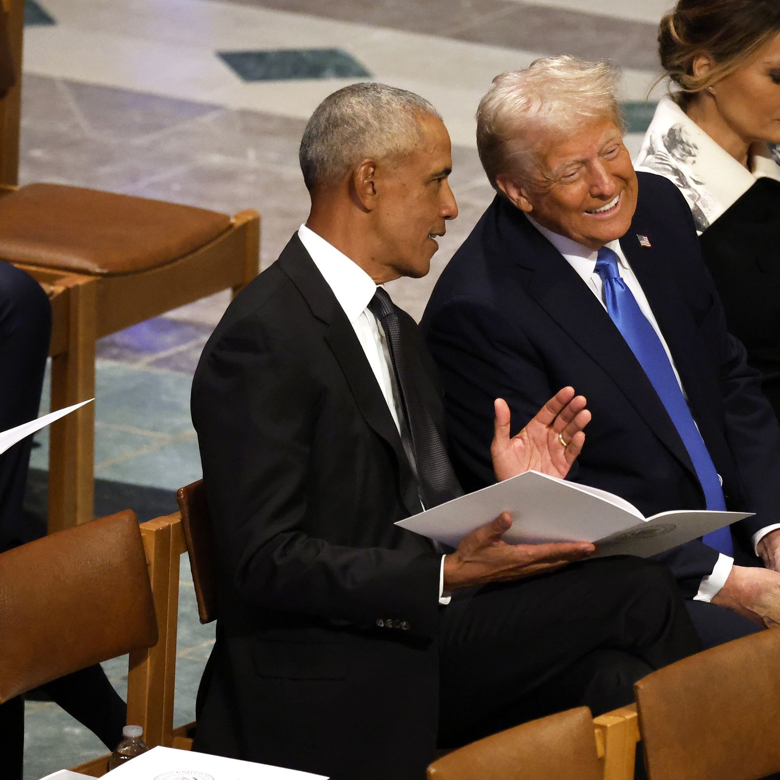 Trump, Obama, and That Viral Funeral Moment: What Really Happened