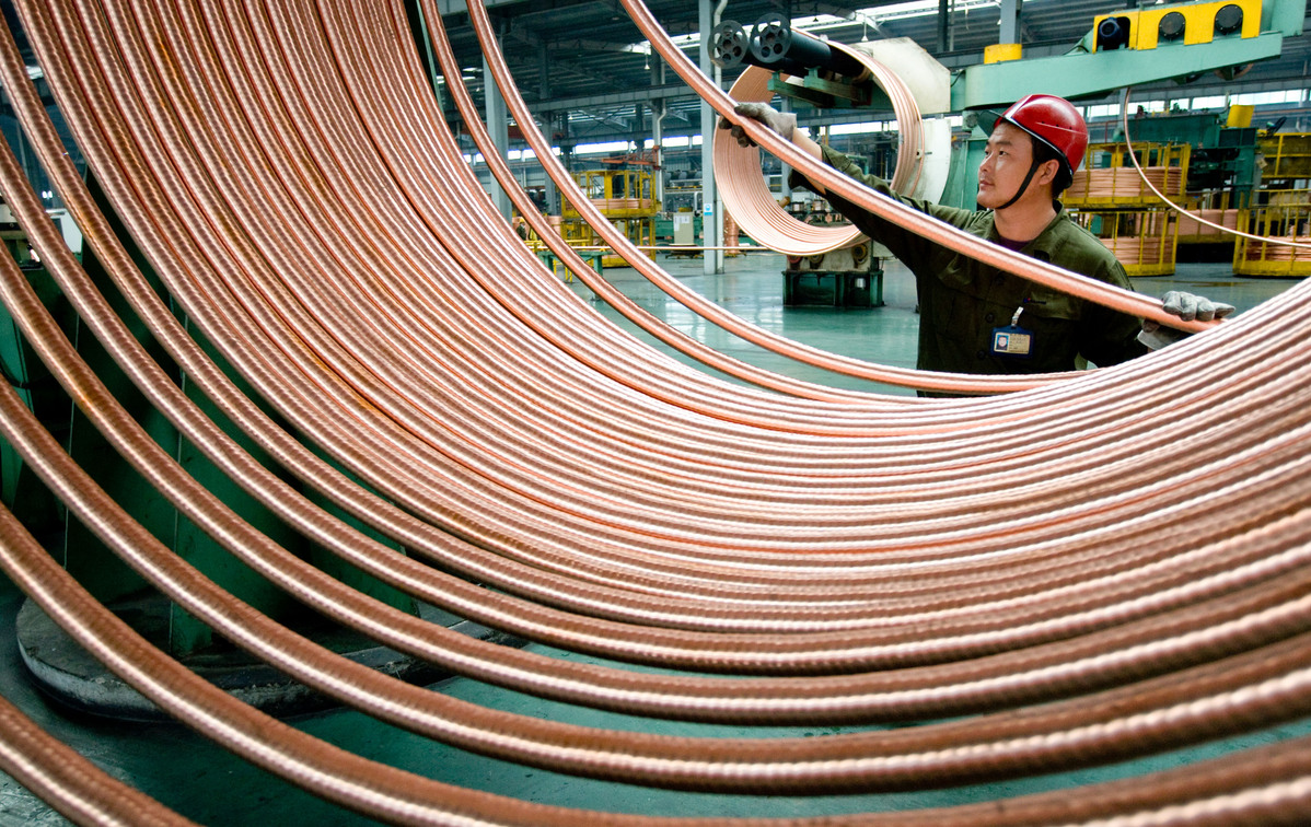 Copper pipes and wiring manufactured in a U.S. plant