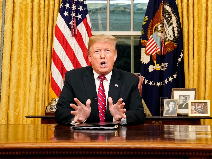 Donald Trump in the Oval Office