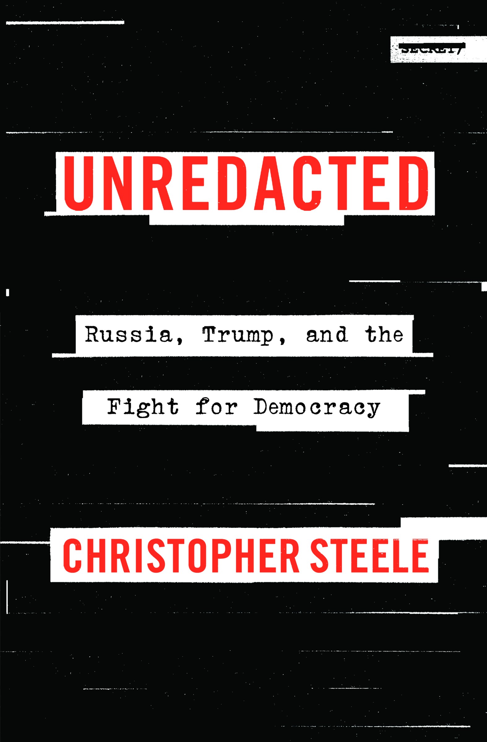 The Steele Dossier cover with "Discredited" stamped across it