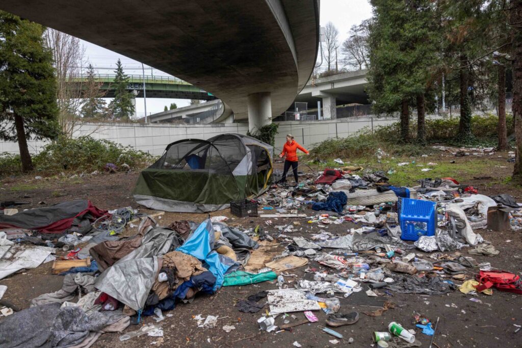 homeless tent camps in washington