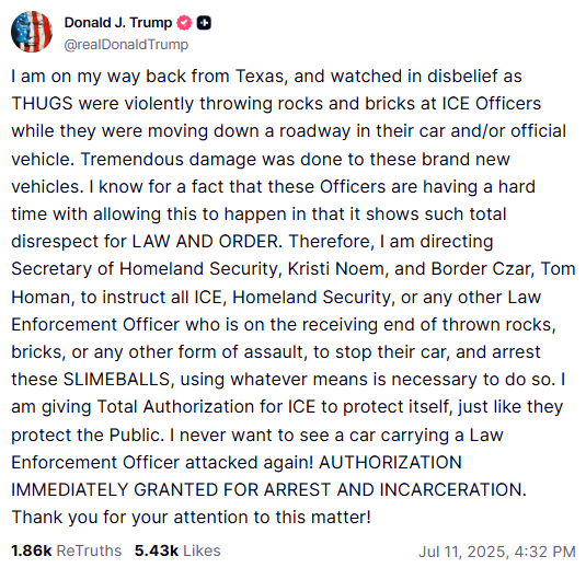 truthsocial screennshot