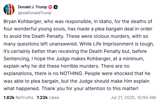truthsocial screenshot
