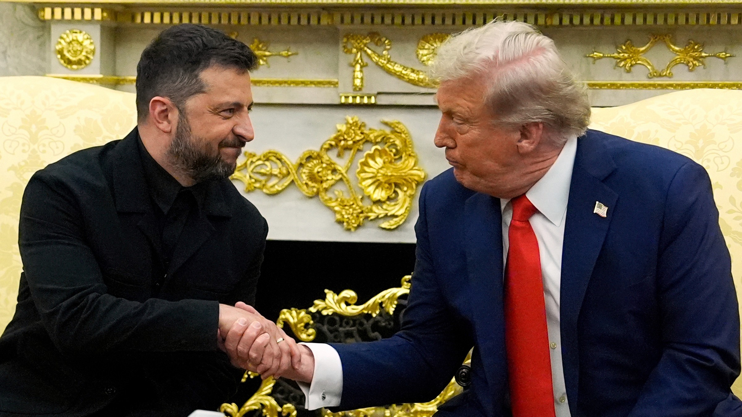 zelenskyy and trump speaking in white house august 2025