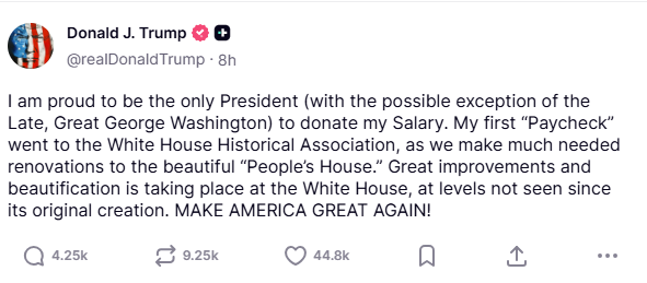 trump truthsocial announcement