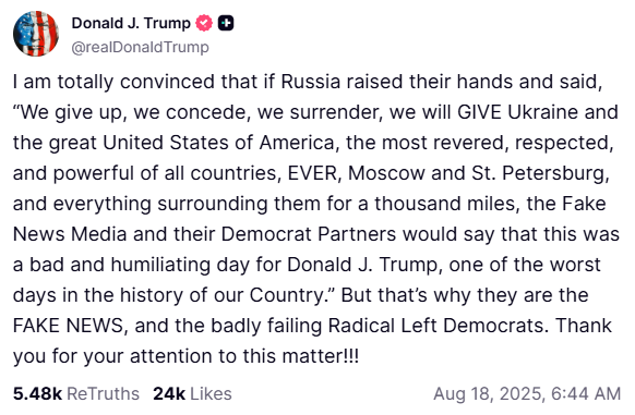 truthsocial screenshot
