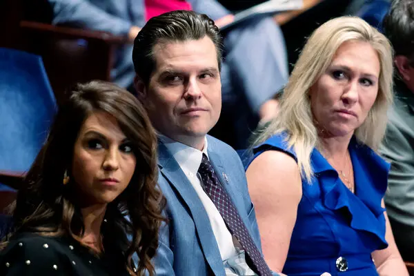  Representatives Lauren Boebert, Matt Gaetz and Marjorie Taylor Greene