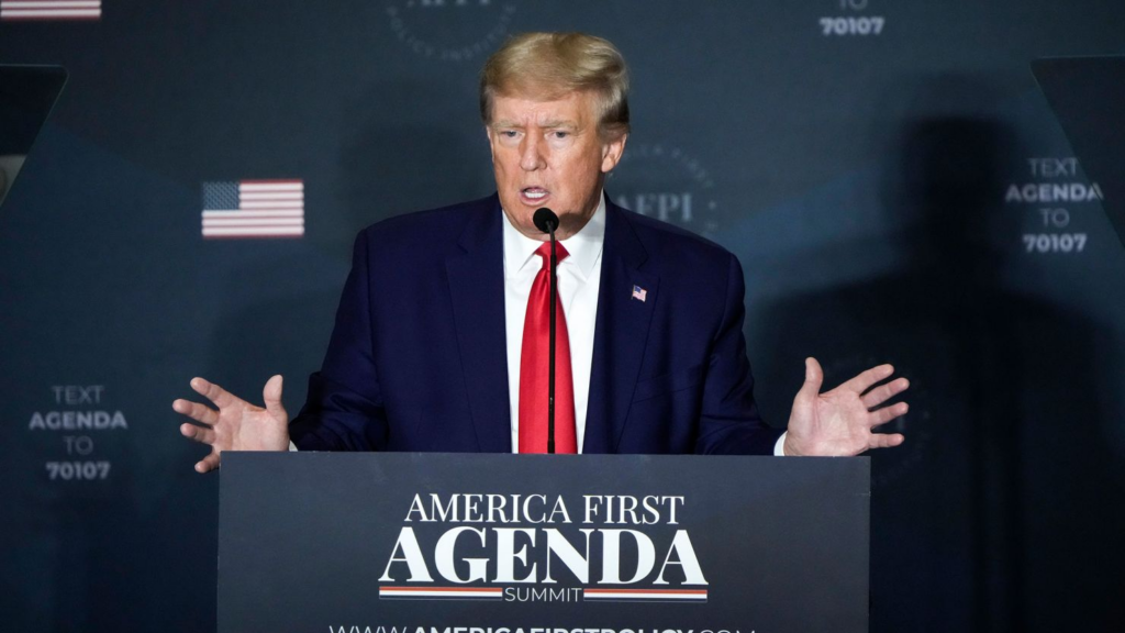 donald trump speaks on america first agenda summit