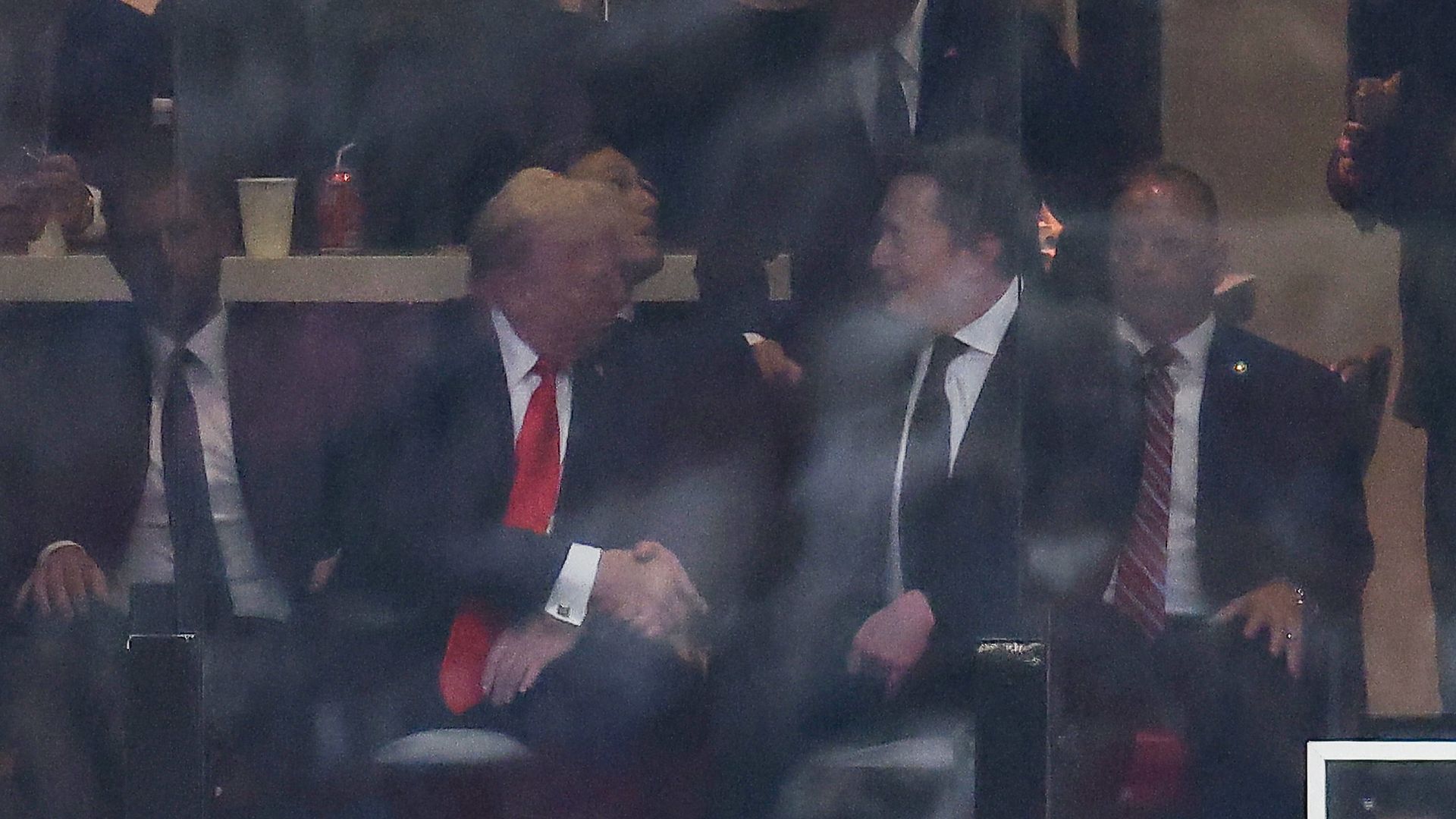 donald trump and elon musk at kirk memorial