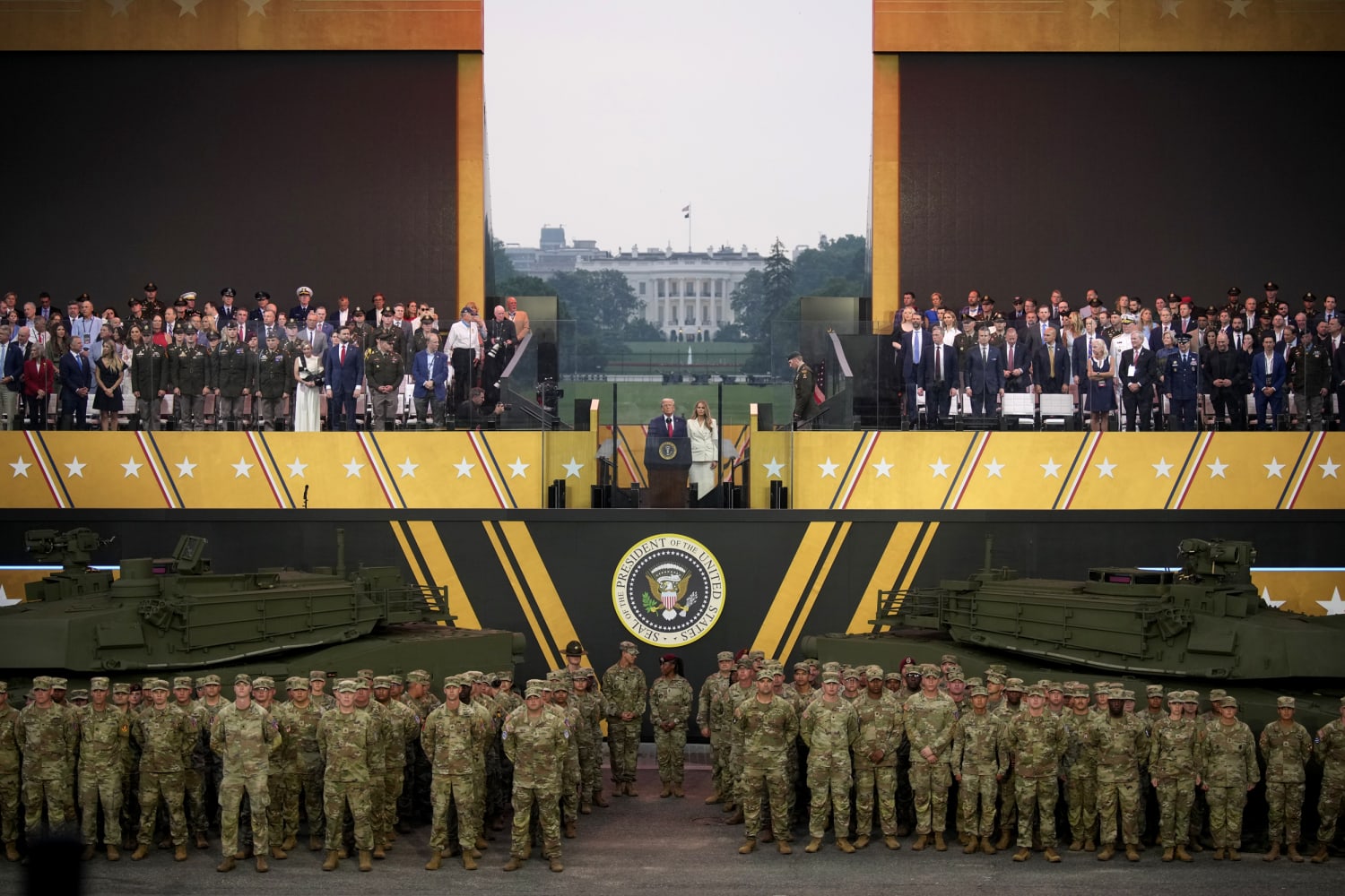 donald trump during 2025 military parade