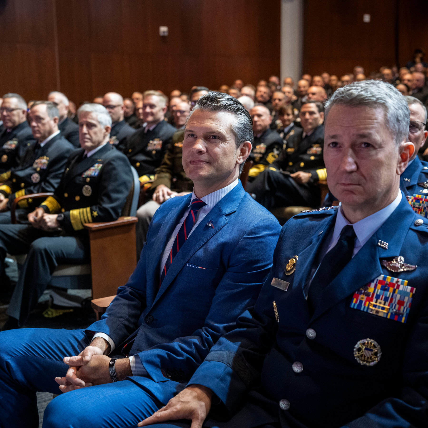 pete hegseth delivering his speech to military generals september 30 2025