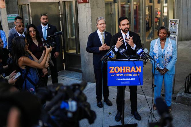 zohran mamdani speaking to reporters september 2025