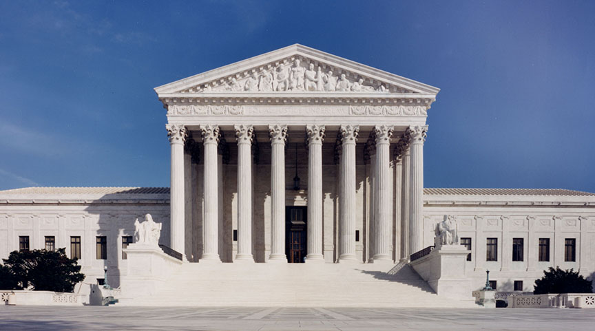 The U.S. Supreme Court building in Washington D.C.