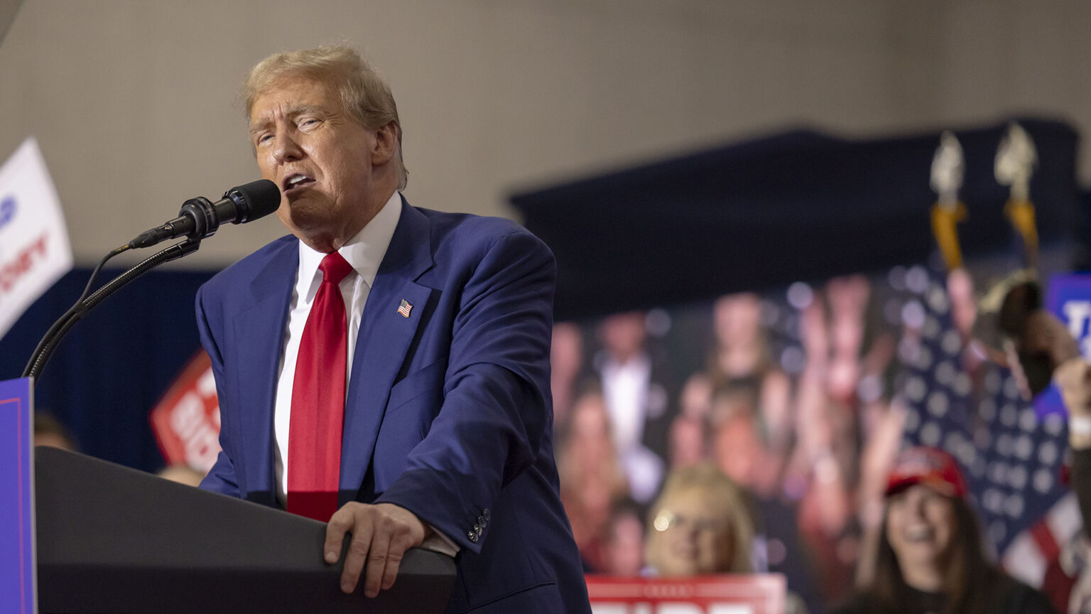 trump grinning when speaking to press on september 2