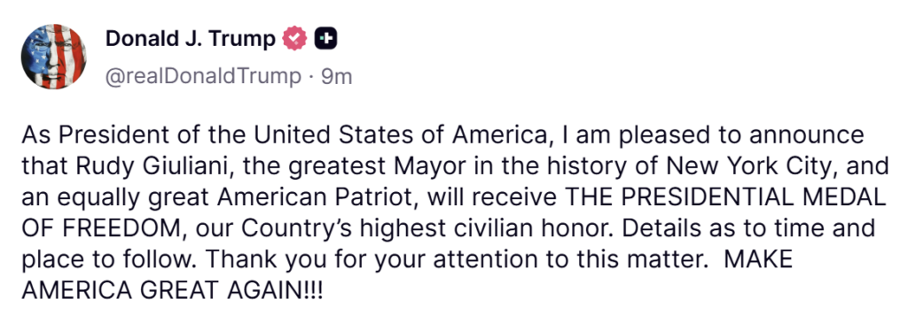 truthsocial screenshot
