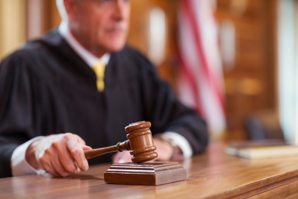 judge with gavel