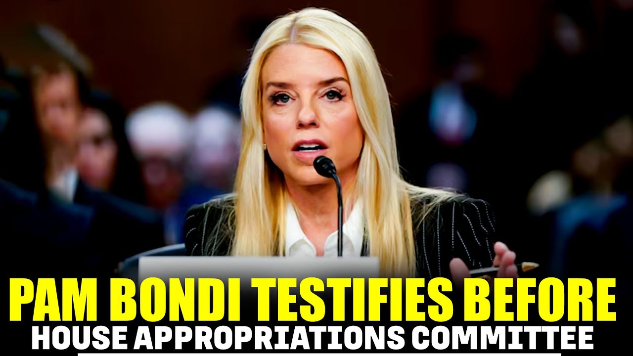 Attorney General Pam Bondi testifying before the House Committee