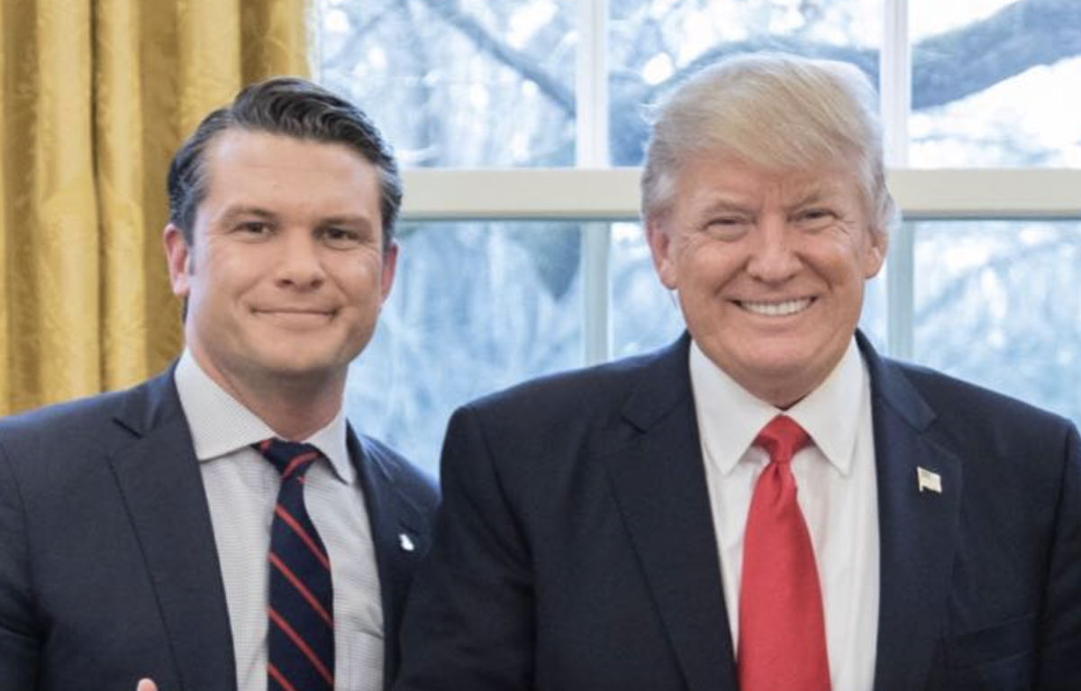 donald turmp and pete hegseth