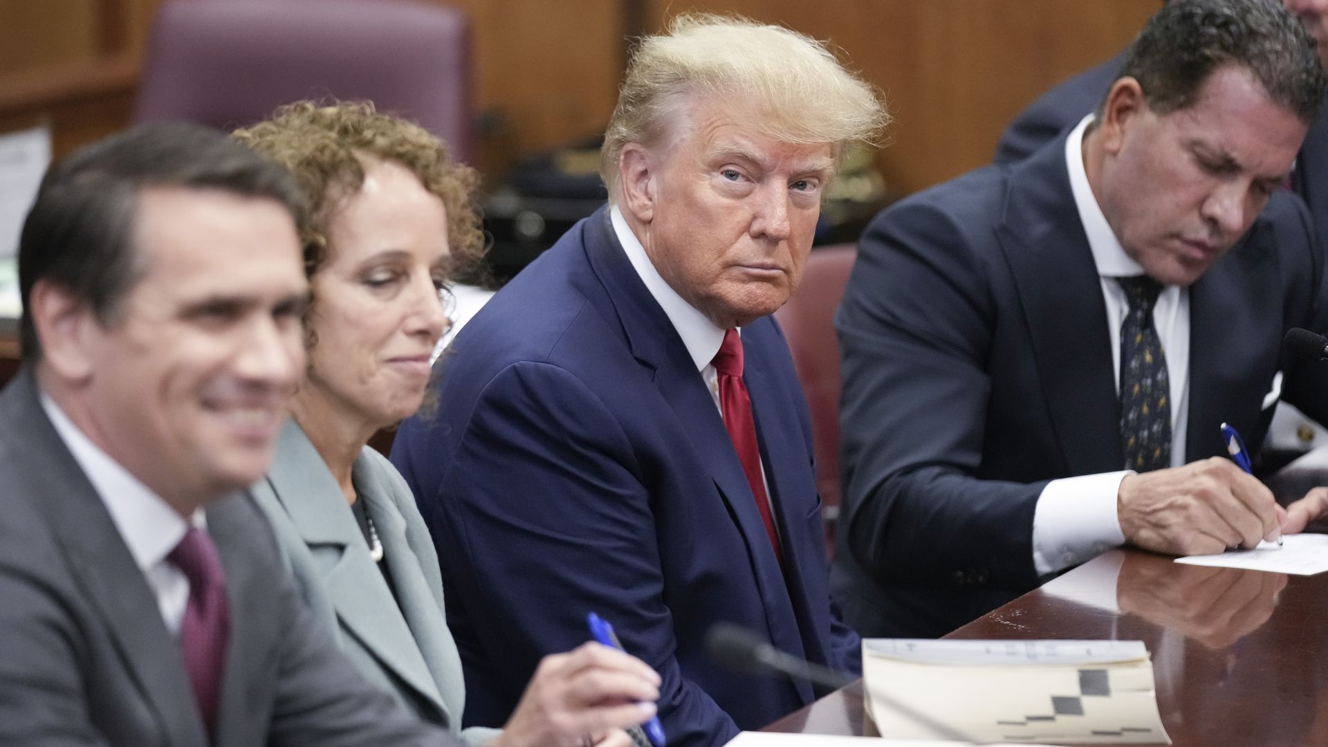 President Donald Trump in a formal setting