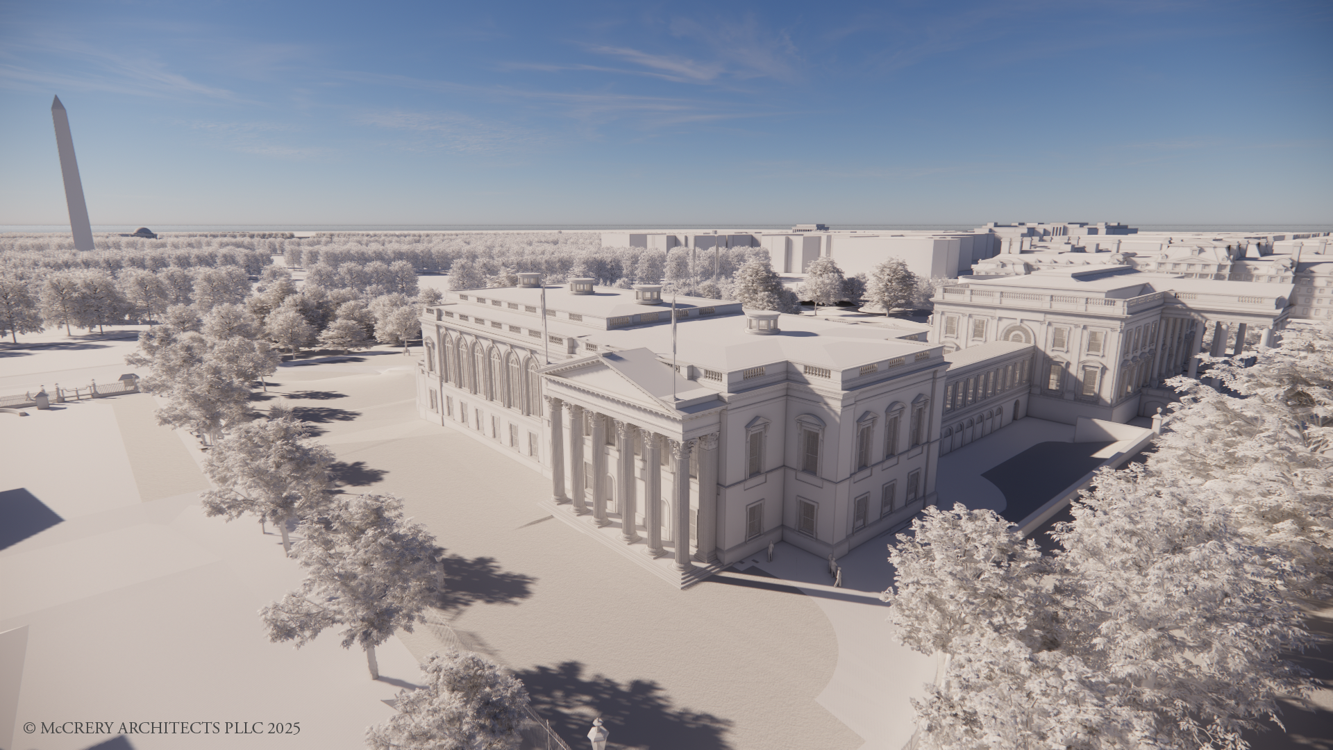 architectural rendering of the new White House ballroom 2025