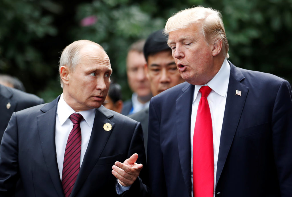 Donald Trump and Vladimir Putin