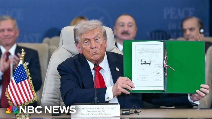 trump signs peace deal