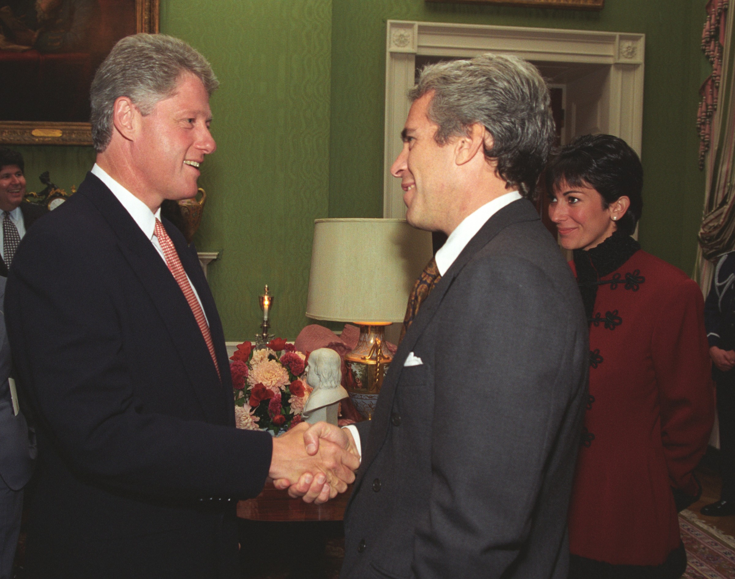 Bill Clinton and Jeffrey Epstein together